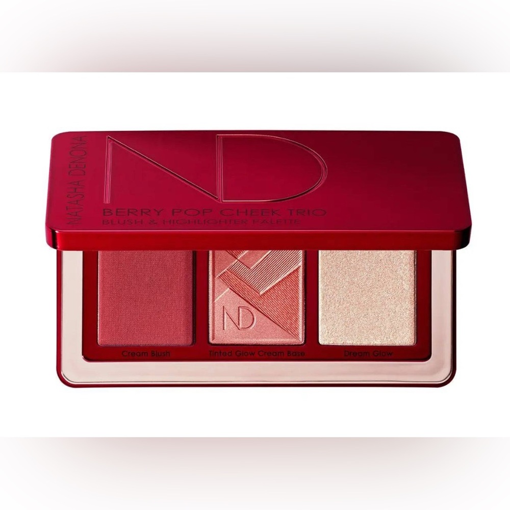 Natasha Denona Berry Pop Cheek Trio - Red and Cream Shades